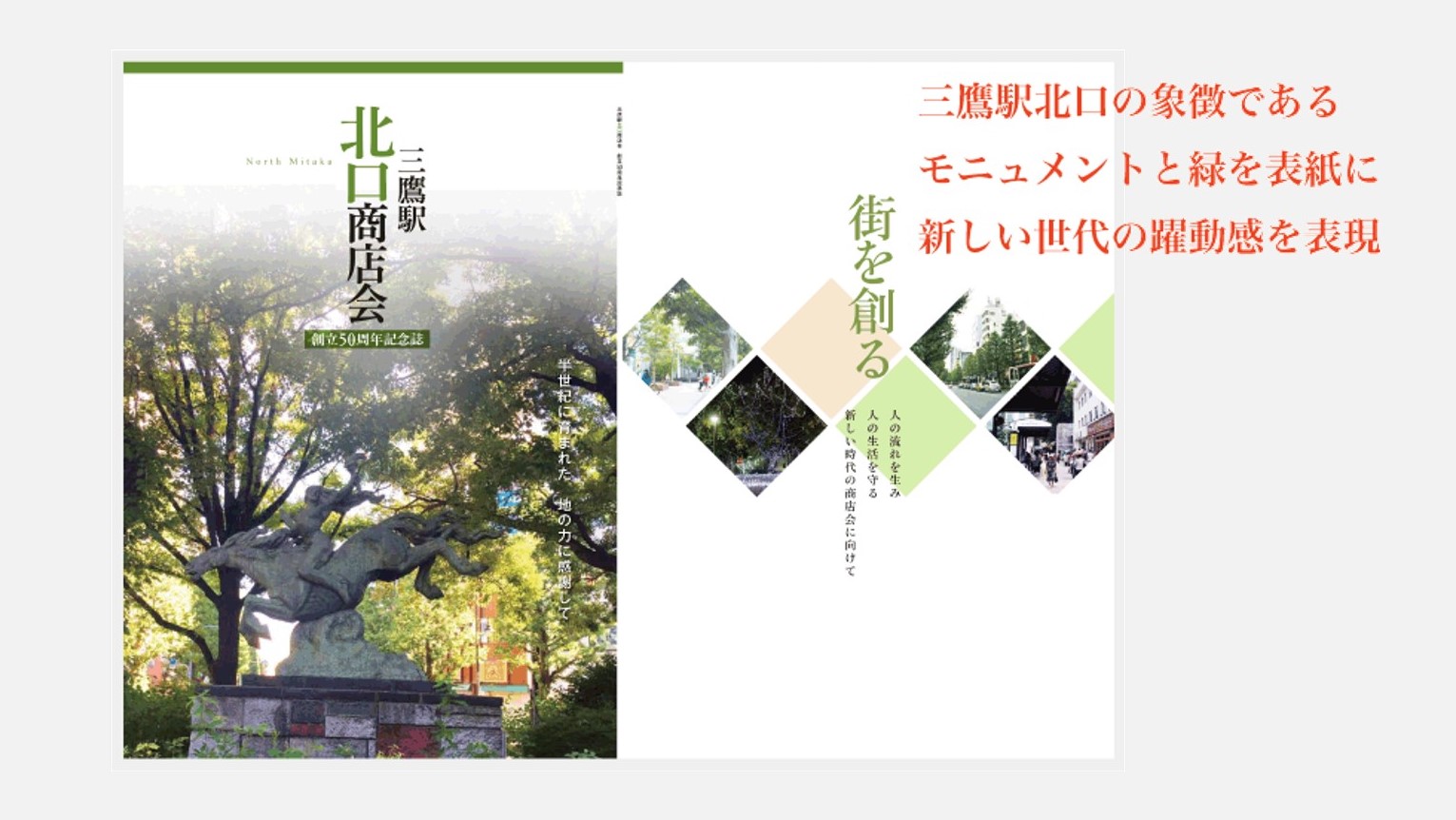 ［制作事例］三鷹駅北口商店会様 『創立50周年記念誌』